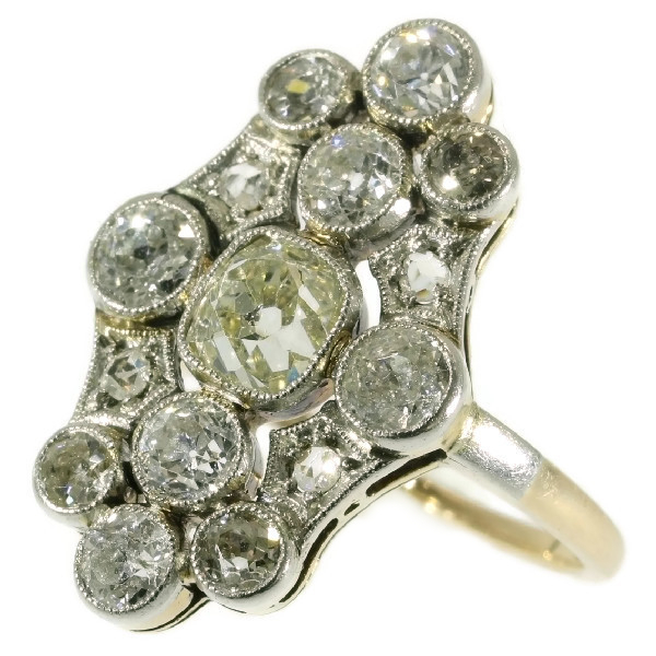 Antique vintage Art Deco diamond engagement ring - Belle Epoque